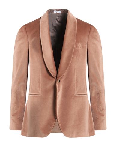 Man Blazer Camel Size 38 Cotton