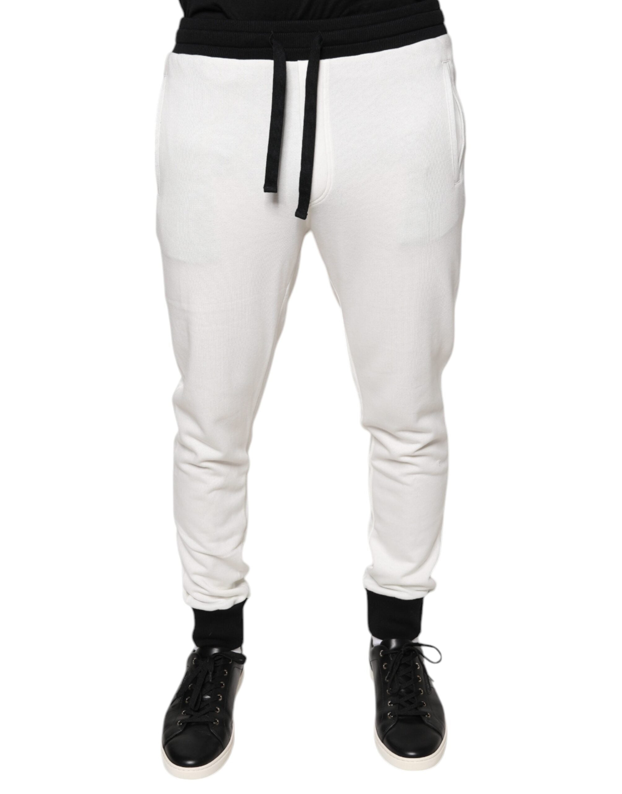 Cotton Joggers — White