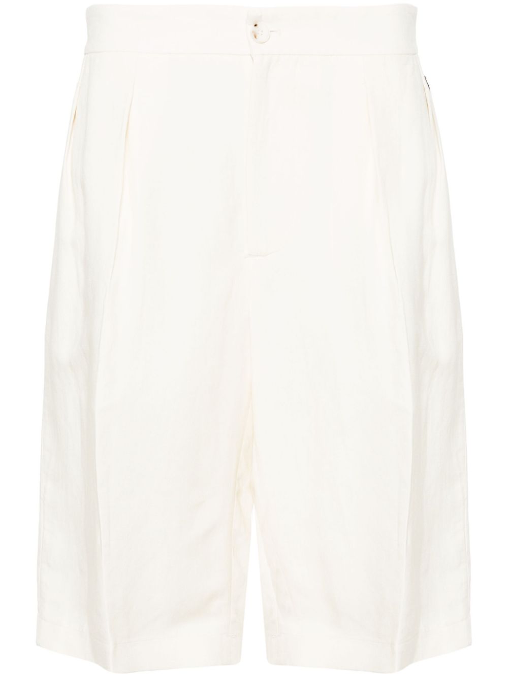 Pleat-detailing chino shorts - Neutrals