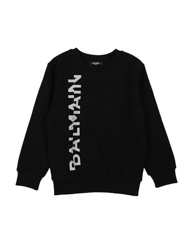 Kid Boy Sweatshirt Black Size 10 Cotton, Elastane