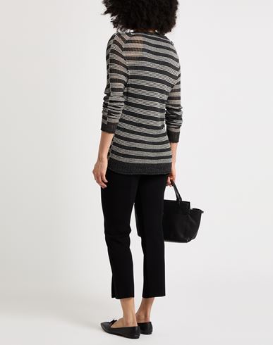 Woman Sweater Charcoal Size M Acrylic, Alpaca wool, Merino Wool