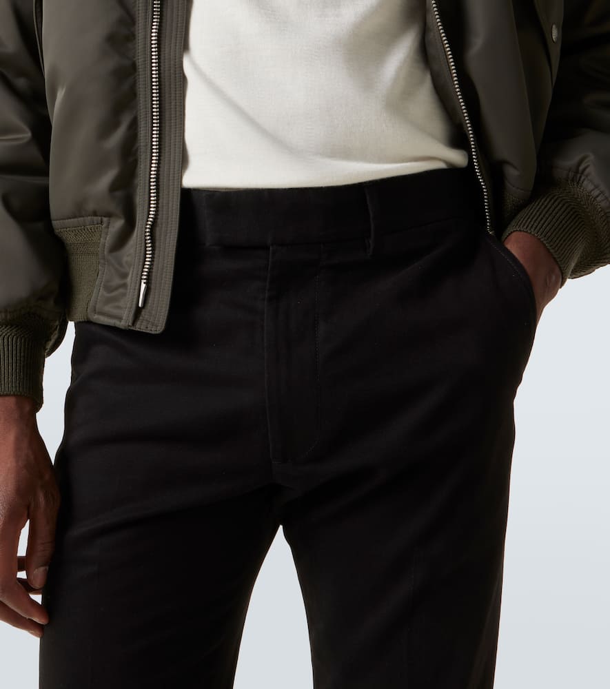 Cotton straight pants