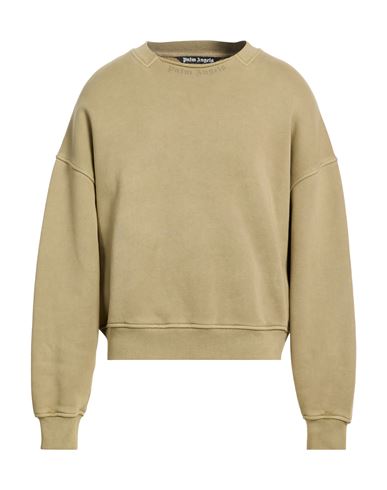 Man Sweatshirt Military green Size L Cotton