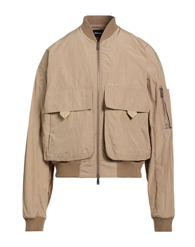 Man Jacket Beige Size 36 Polyester, Polyamide