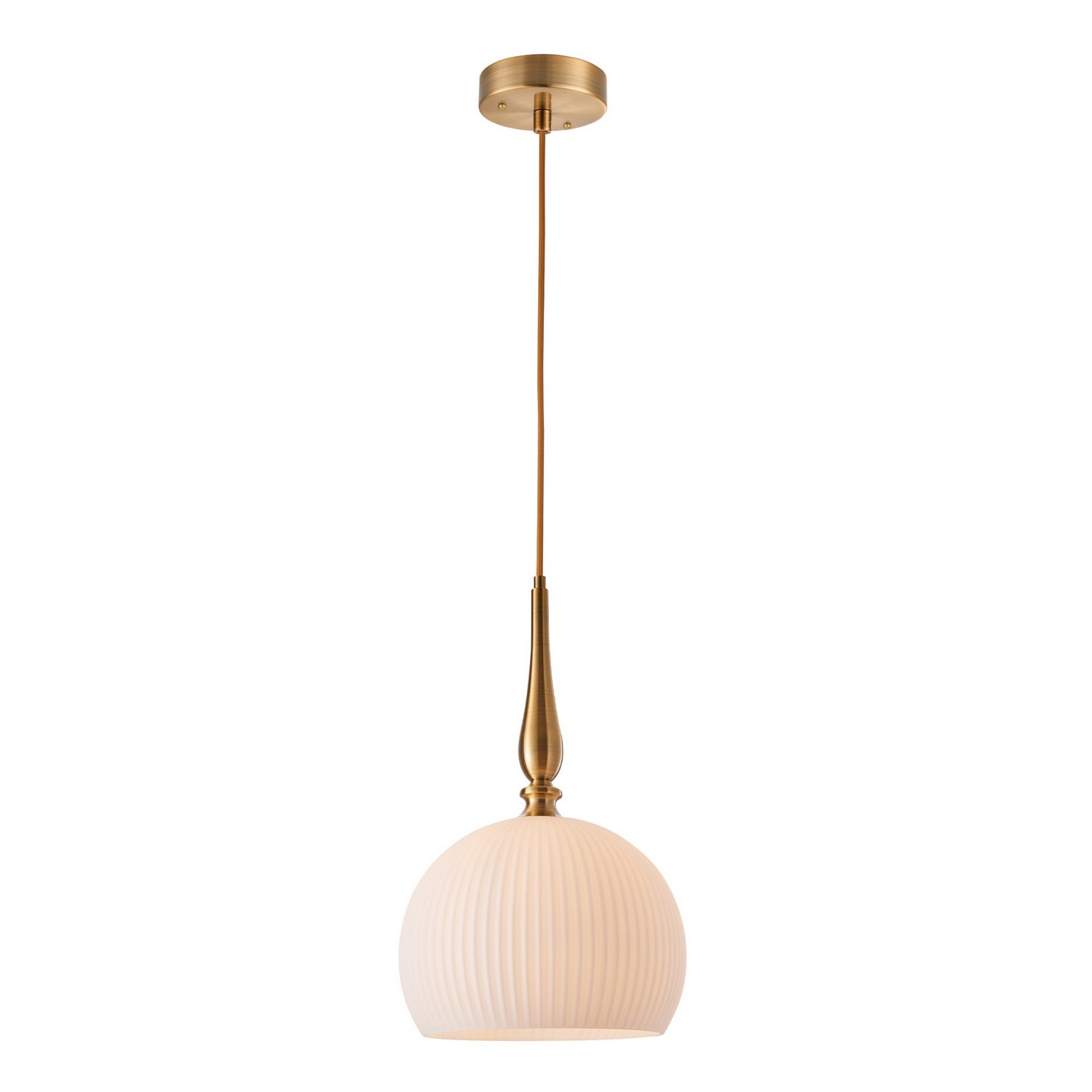 Brushed Brass Pendant from the Kate Collection
