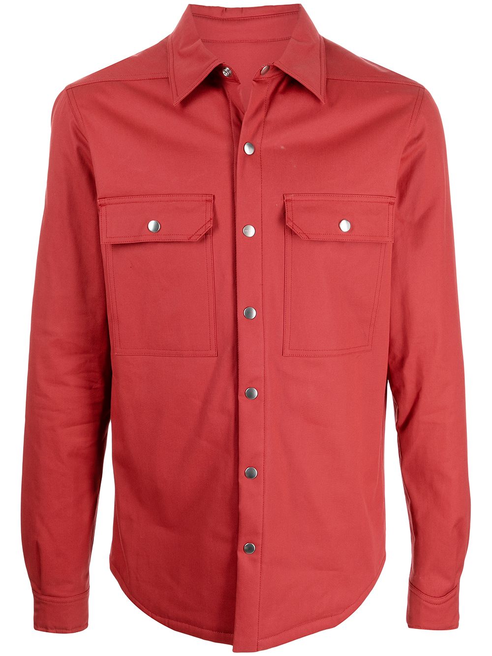 Long-sleeved shirt jacket - Red