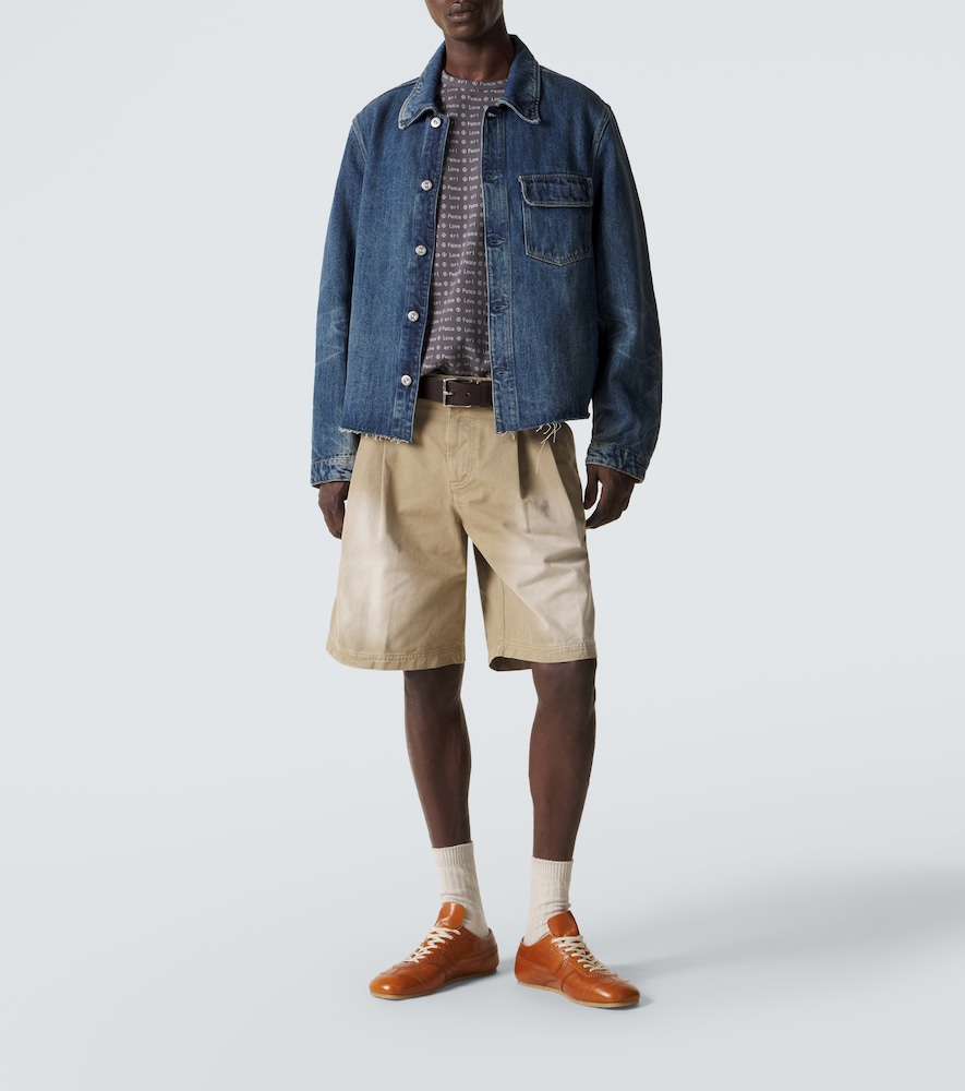 Jacquard cotton sweater