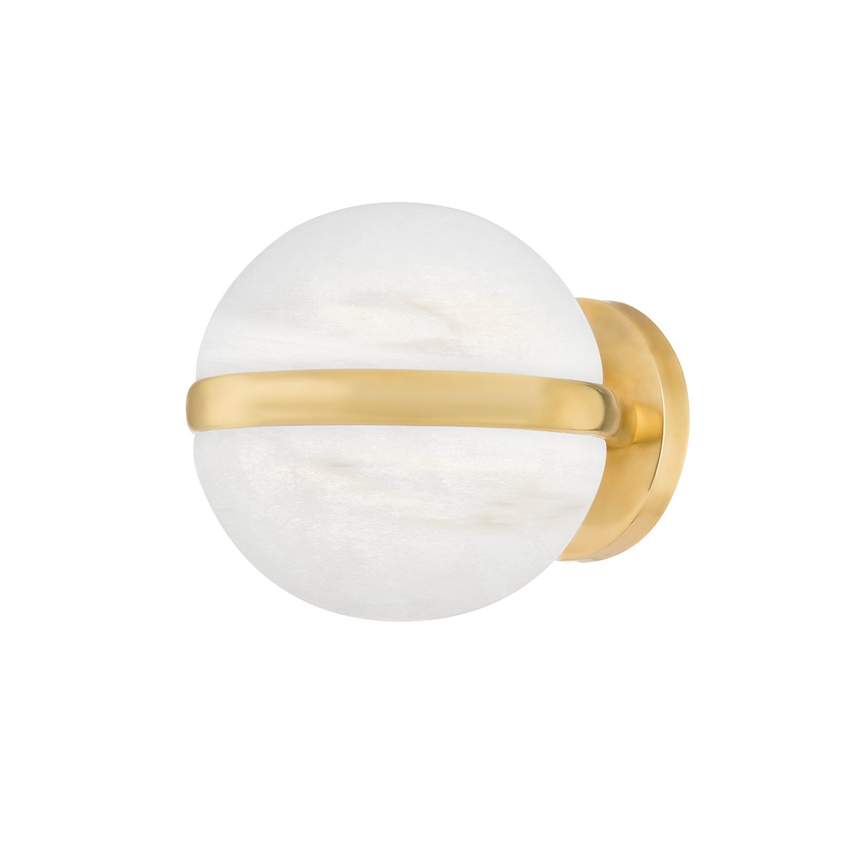Vintage Brass LED Wall Sconce from the Kyomi Collection