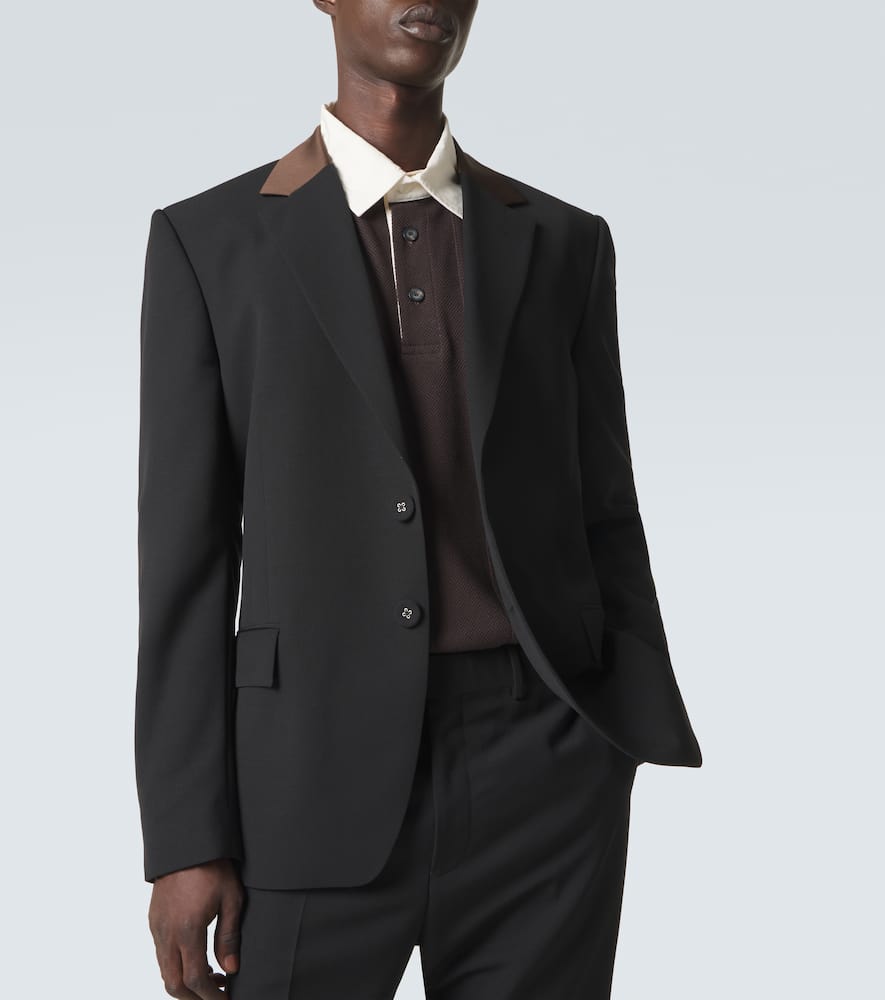 Alto satin-trimmed virgin wool blazer