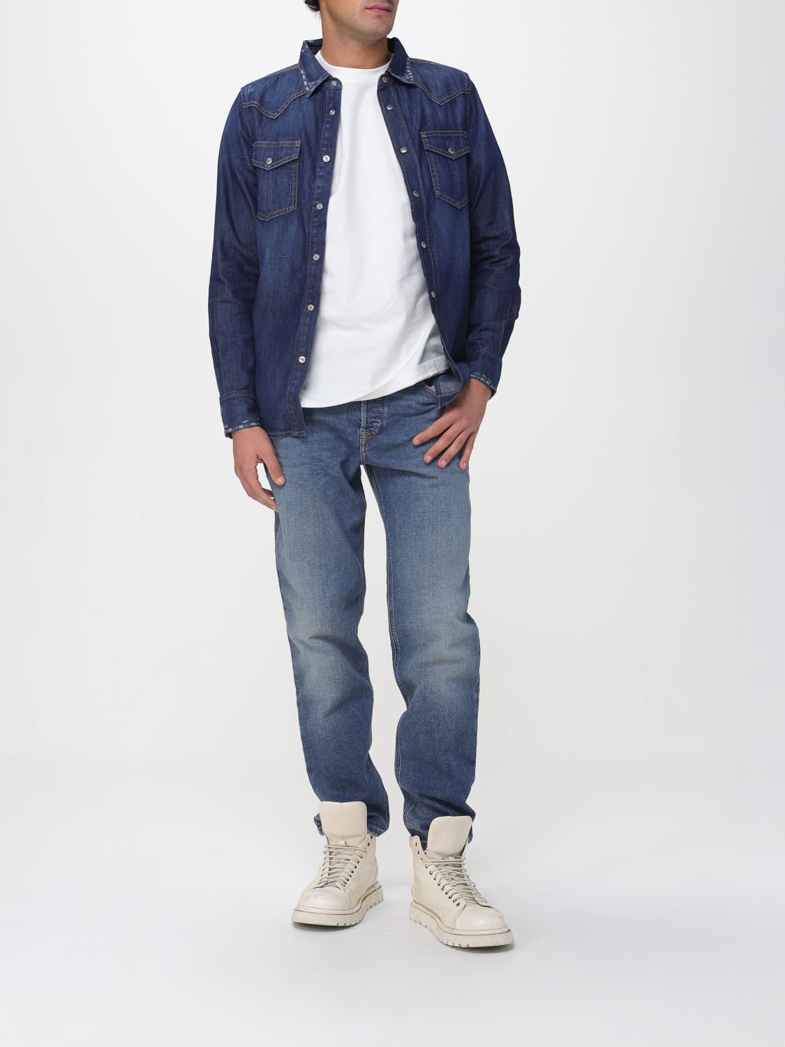 Jeans Men color Blue