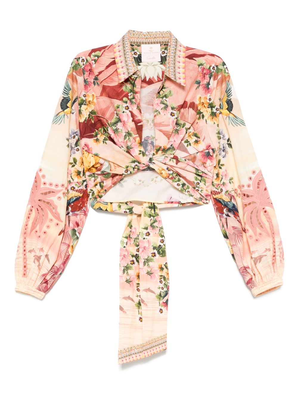 Floral-print blouse - Pink