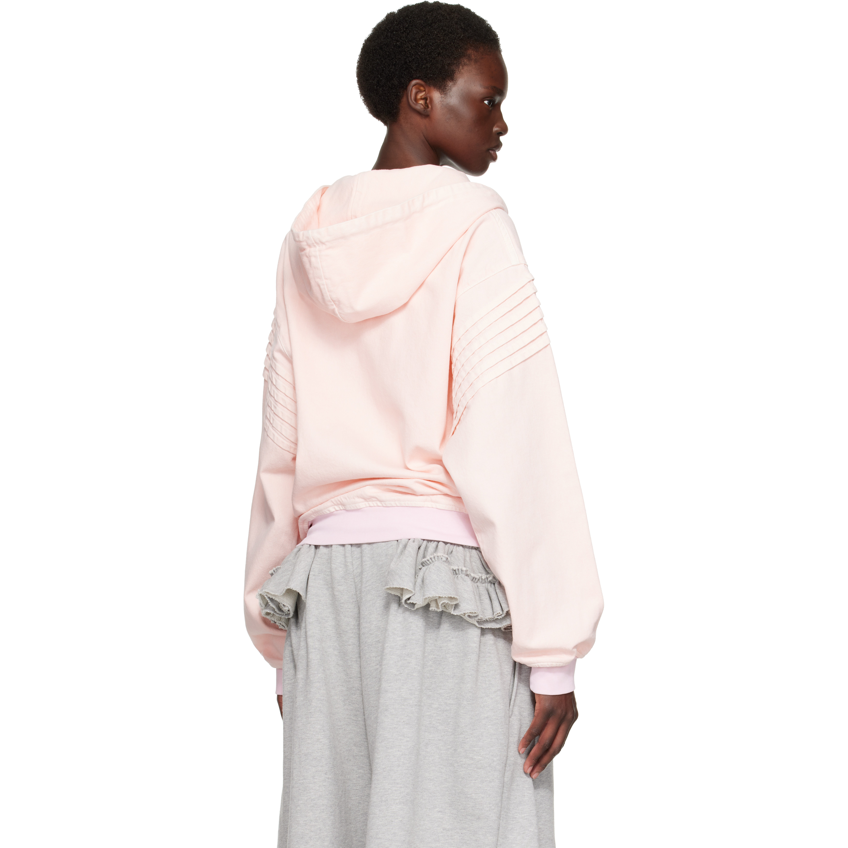 Pink Chevron Hooded Jacket