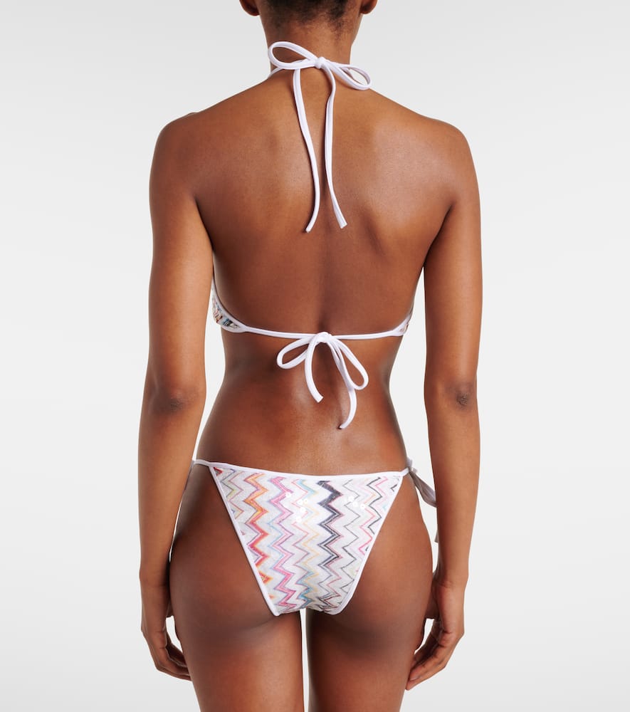 Zigzag halterneck bikini
