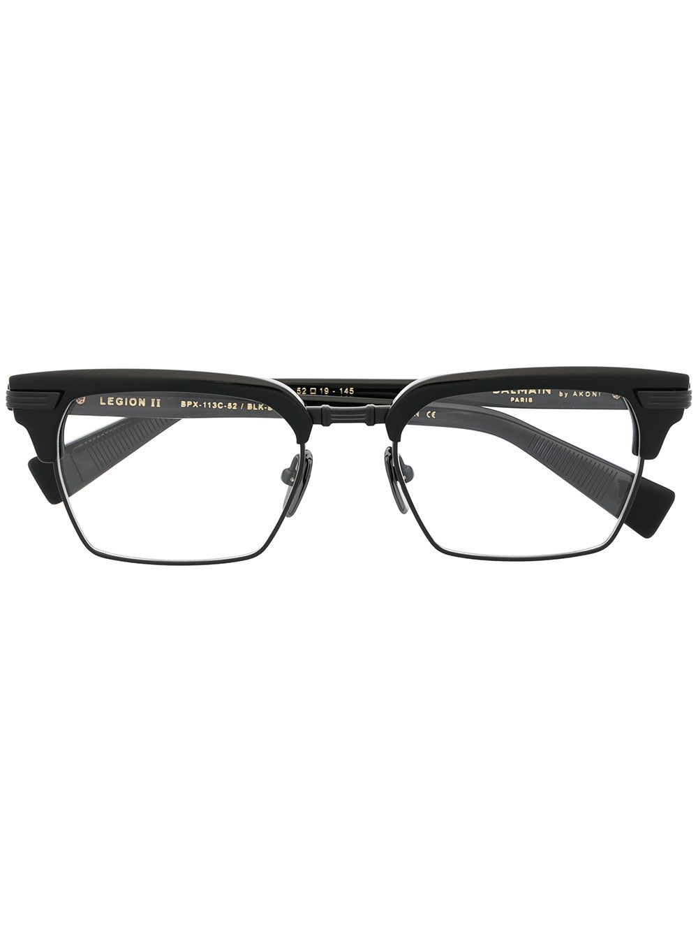 Balmain Eyewear Legion II rectangle-frame glasses - Black