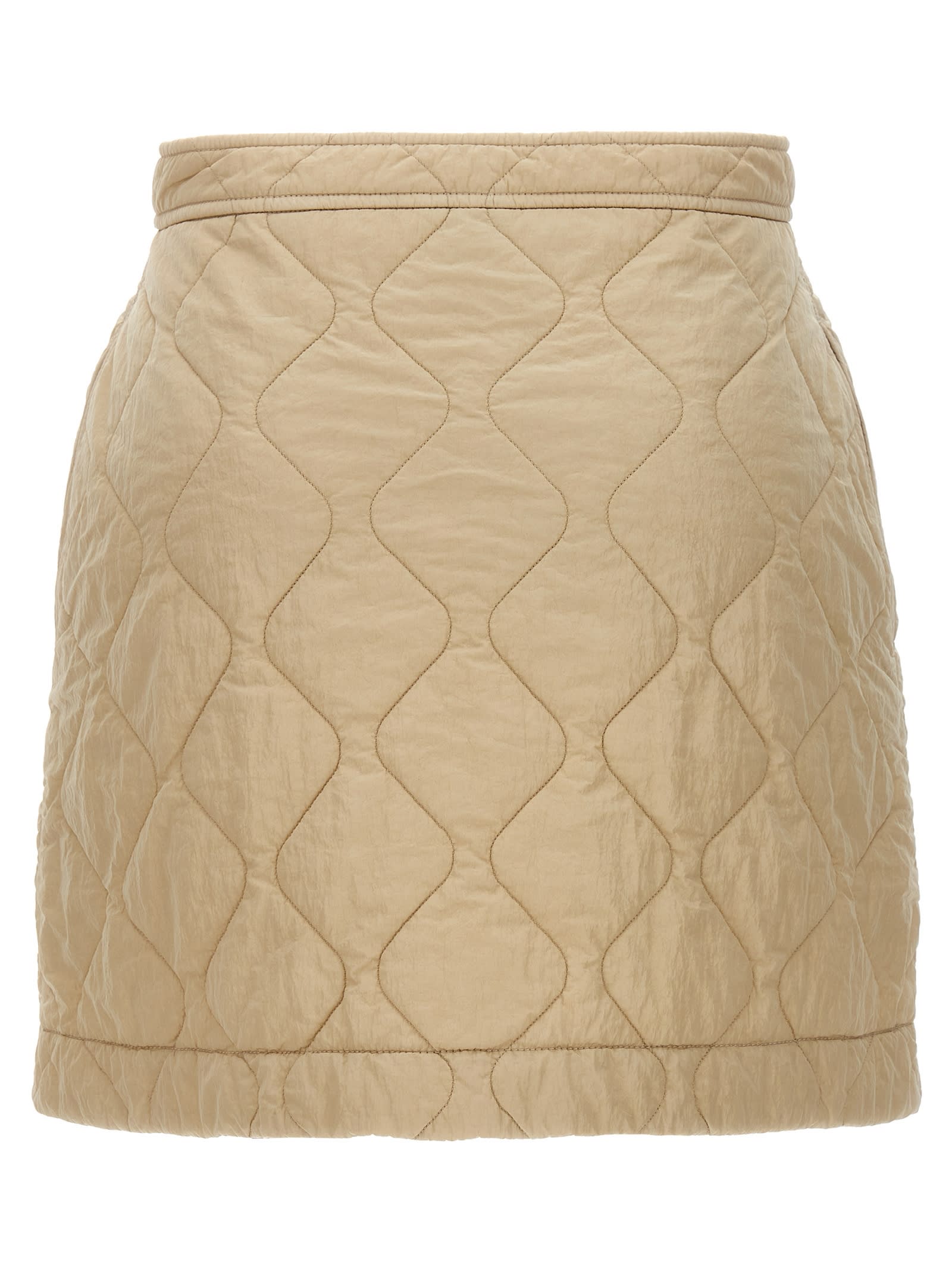 Quilted Nylon Skirt