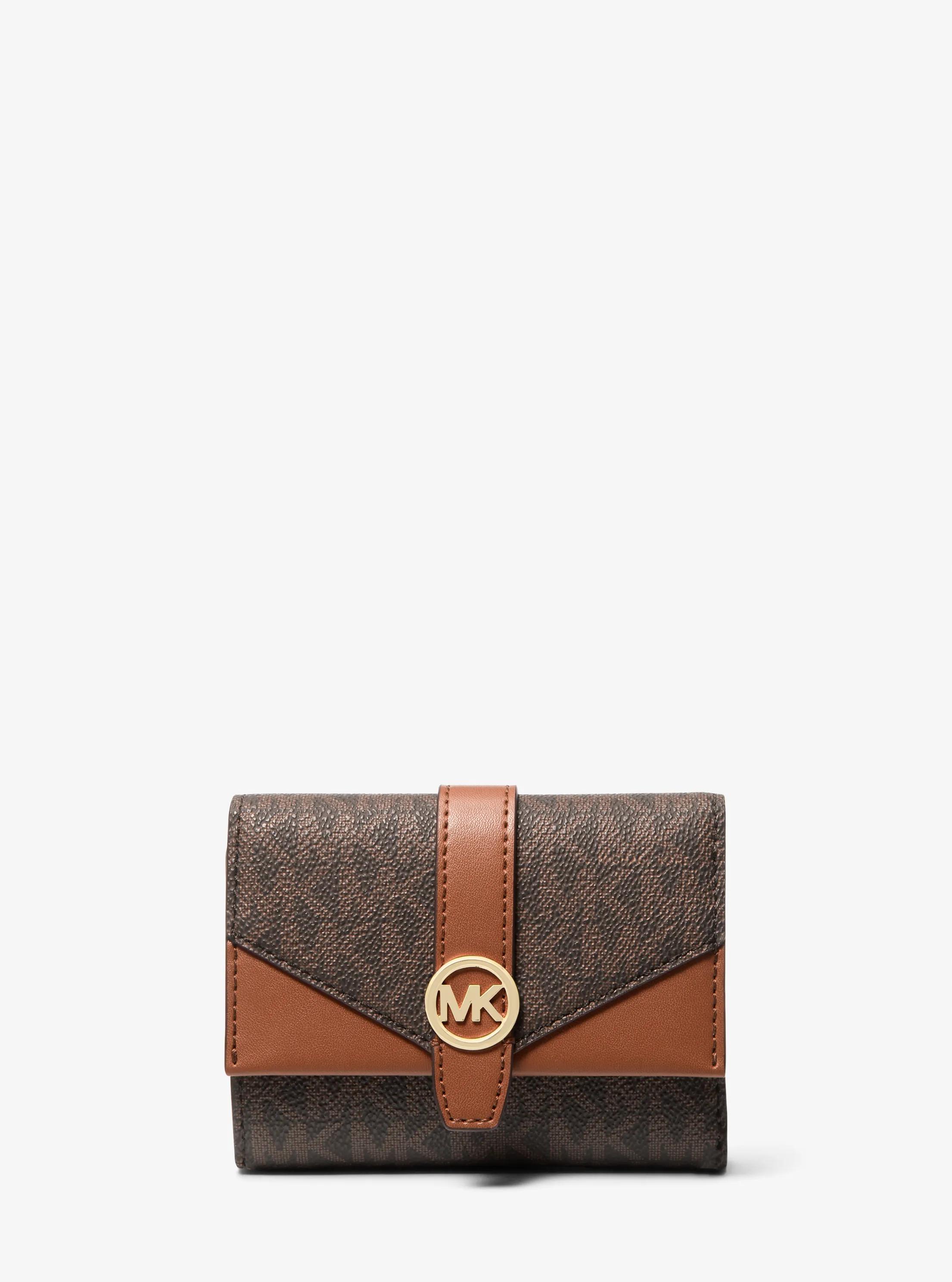 Greenwich Medium Signature Logo Trifold Wallet in Brown - One Size