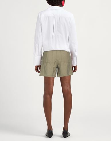 Woman Shorts & Bermuda Shorts Khaki Size 2 Lyocell, Polyamide