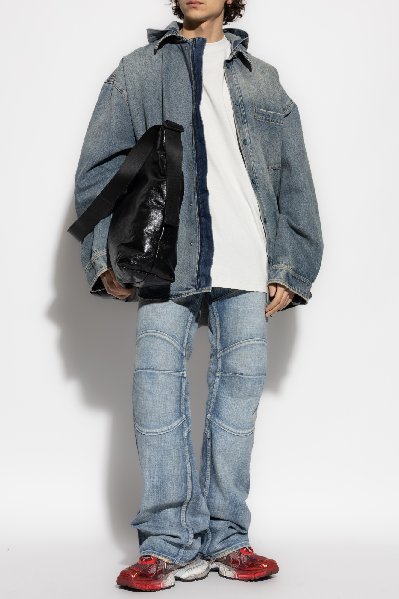 Balenciaga Jeans With `vintage` Effect, Men's, Blue