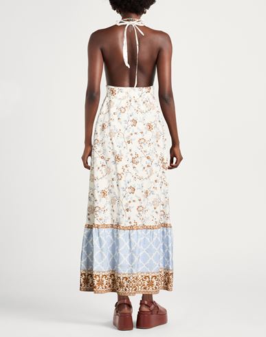 Woman Midi dress White Size 2 Linen