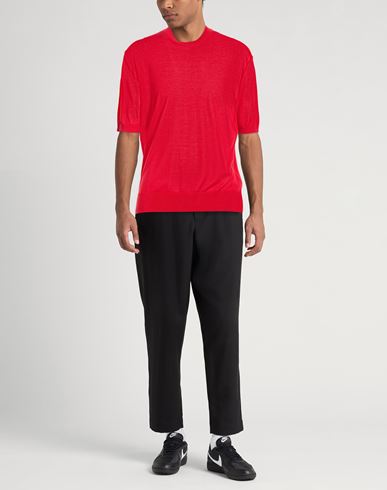 Man Sweater Red Size 40 Lyocell