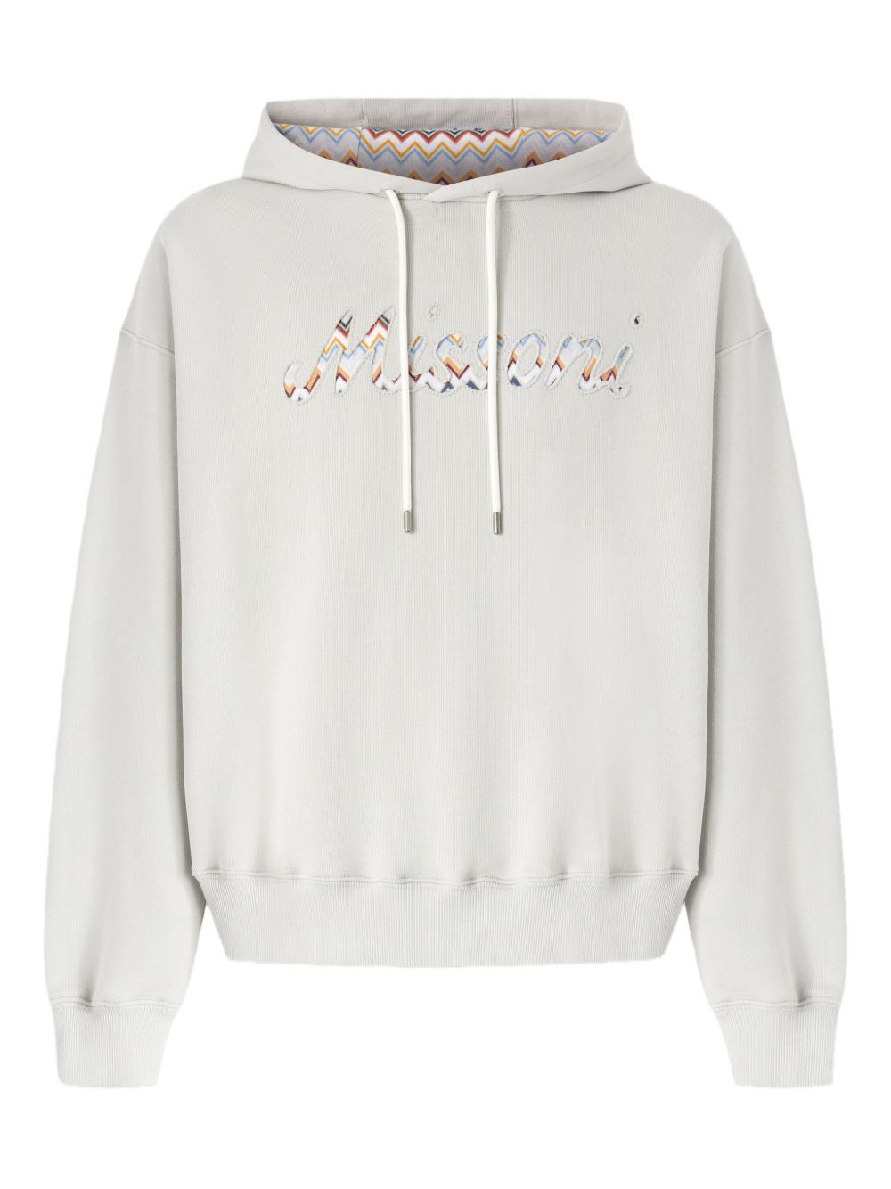 Missoni logo-appliqué hoodie - White