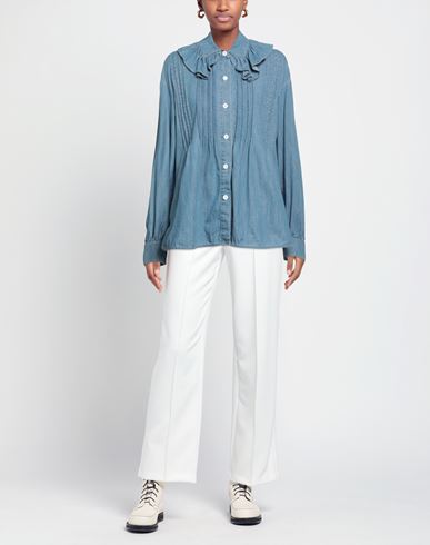 See By Chloé Woman Denim shirt Blue Size 2 Cotton