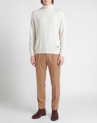 Man Turtleneck Cream Size S Merino Wool, Nylon, Viscose, Cashmere