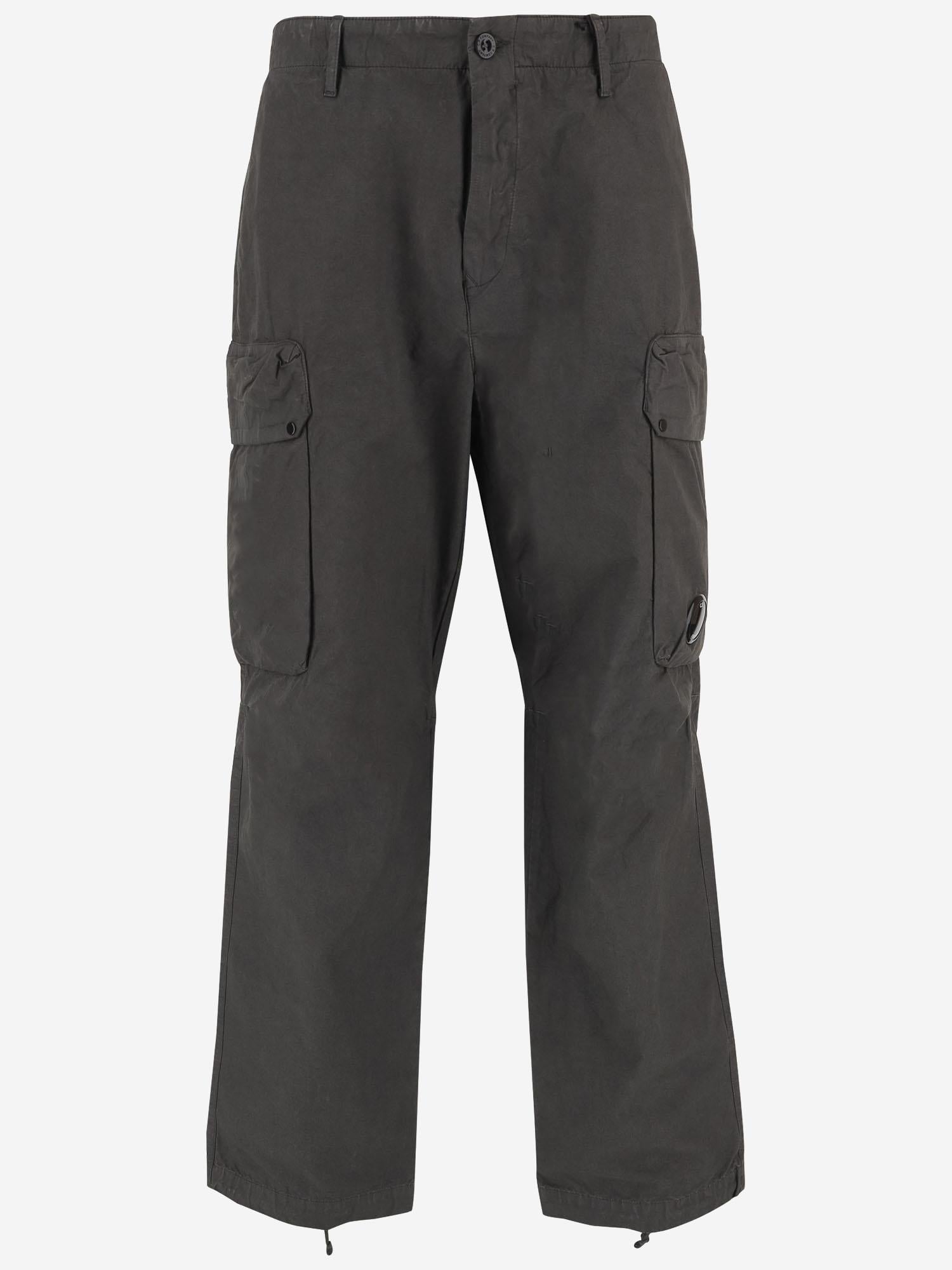 Cotton Cargo Cargo Pants — Gray