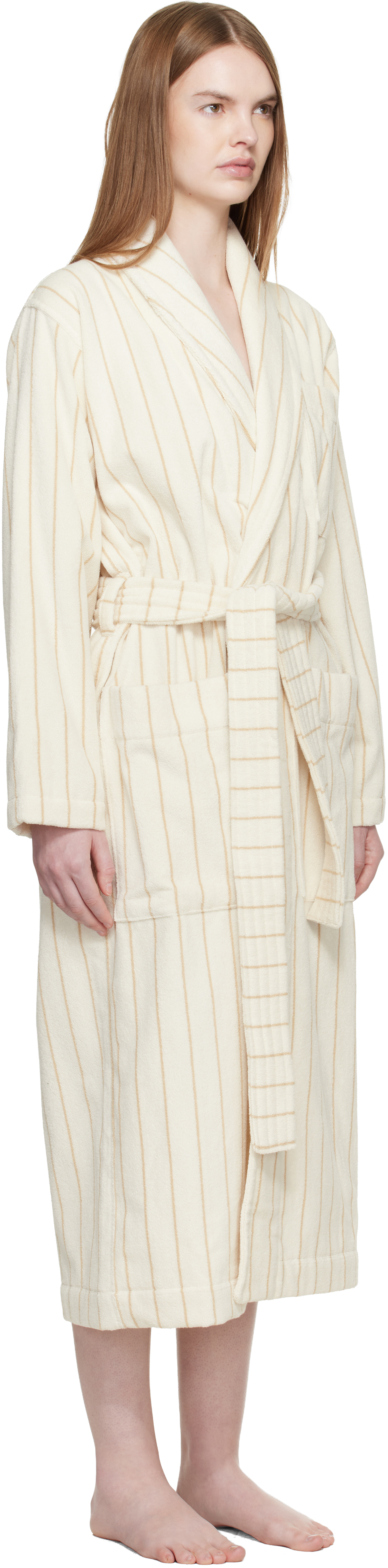 Off White Terry Classic Bathrobe