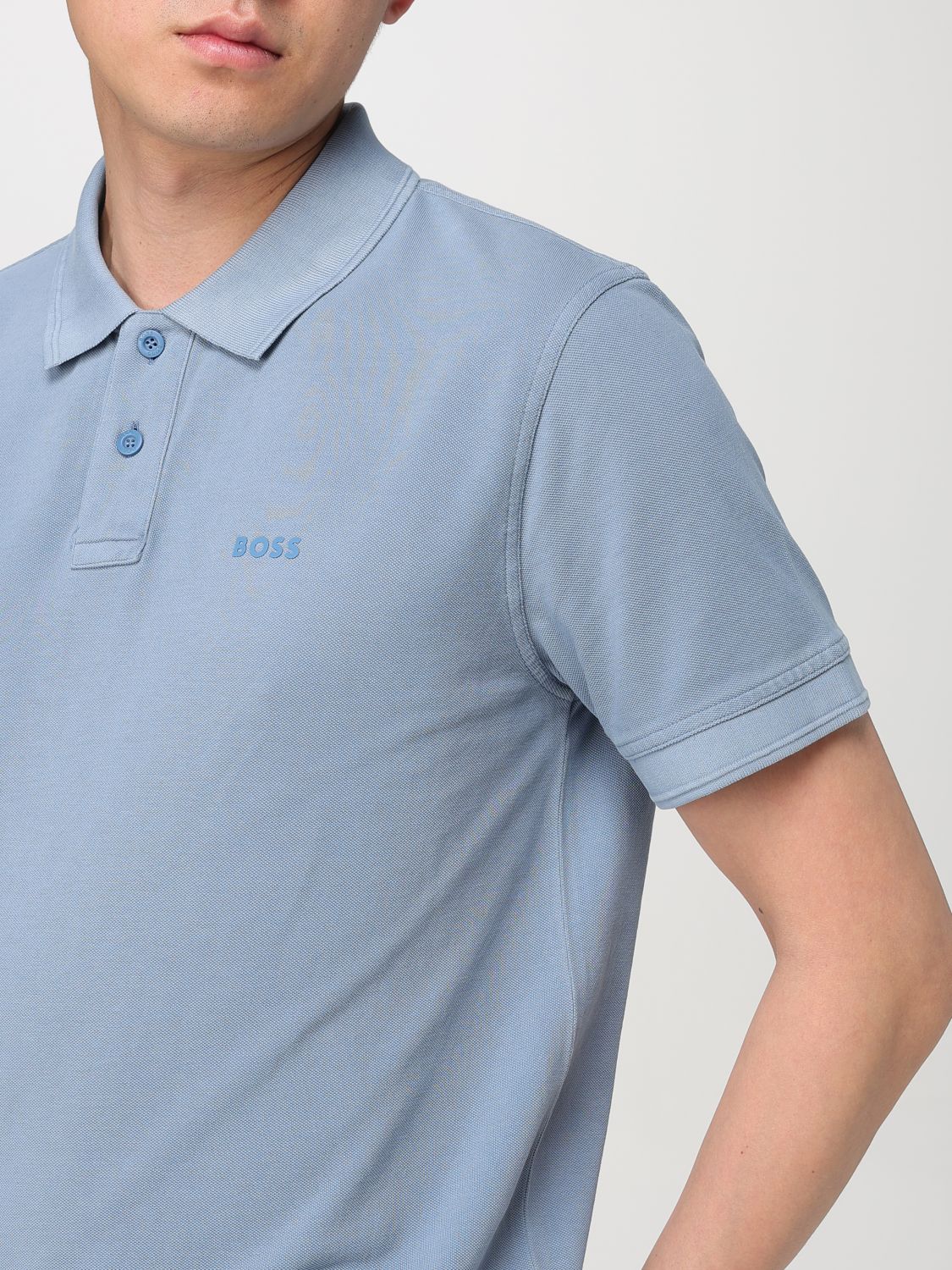 Polo Shirt Men color Blue