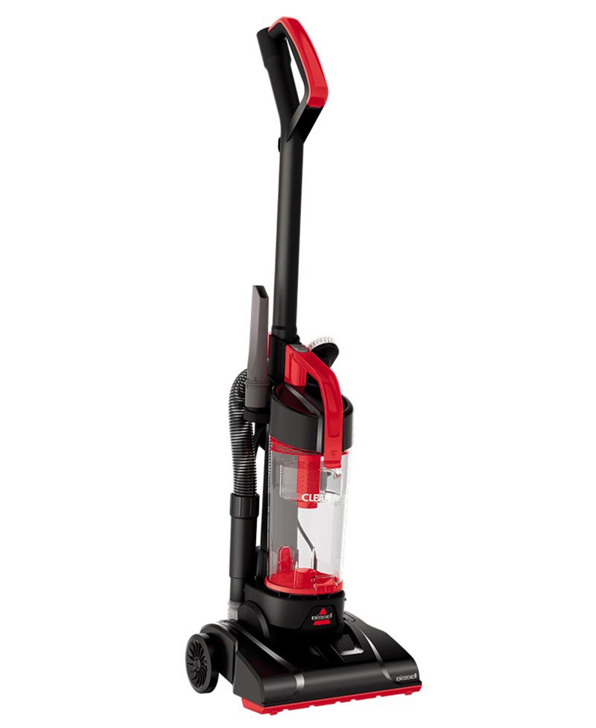 CleanView Compact Lightweight Upright Vacuum - Black With Red Accents