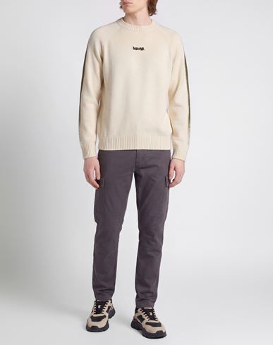 Man Sweater Cream Size L Cotton
