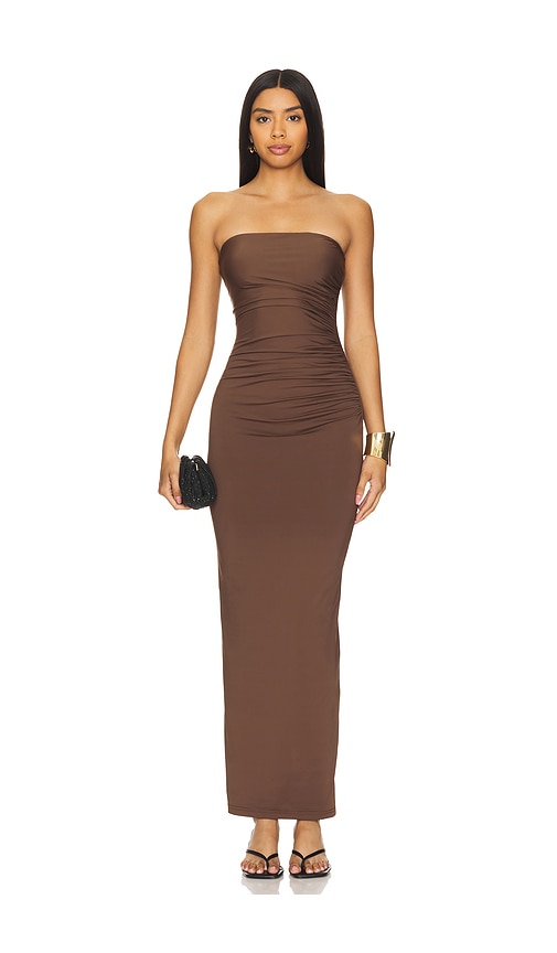 Nakedvice ROBE EVELYN en Chocolate.  XS. Also en L, M, S, XL/1X
