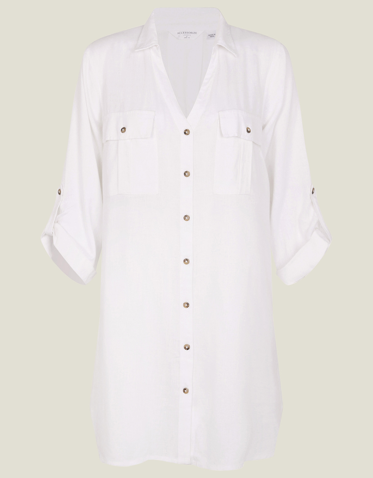 White Beach Shirt