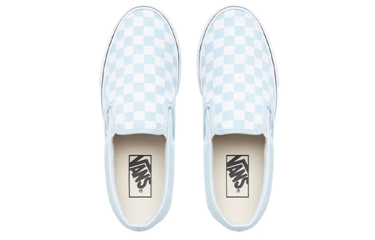 Classic Slip-On 'Baby Blue Checkerboard'