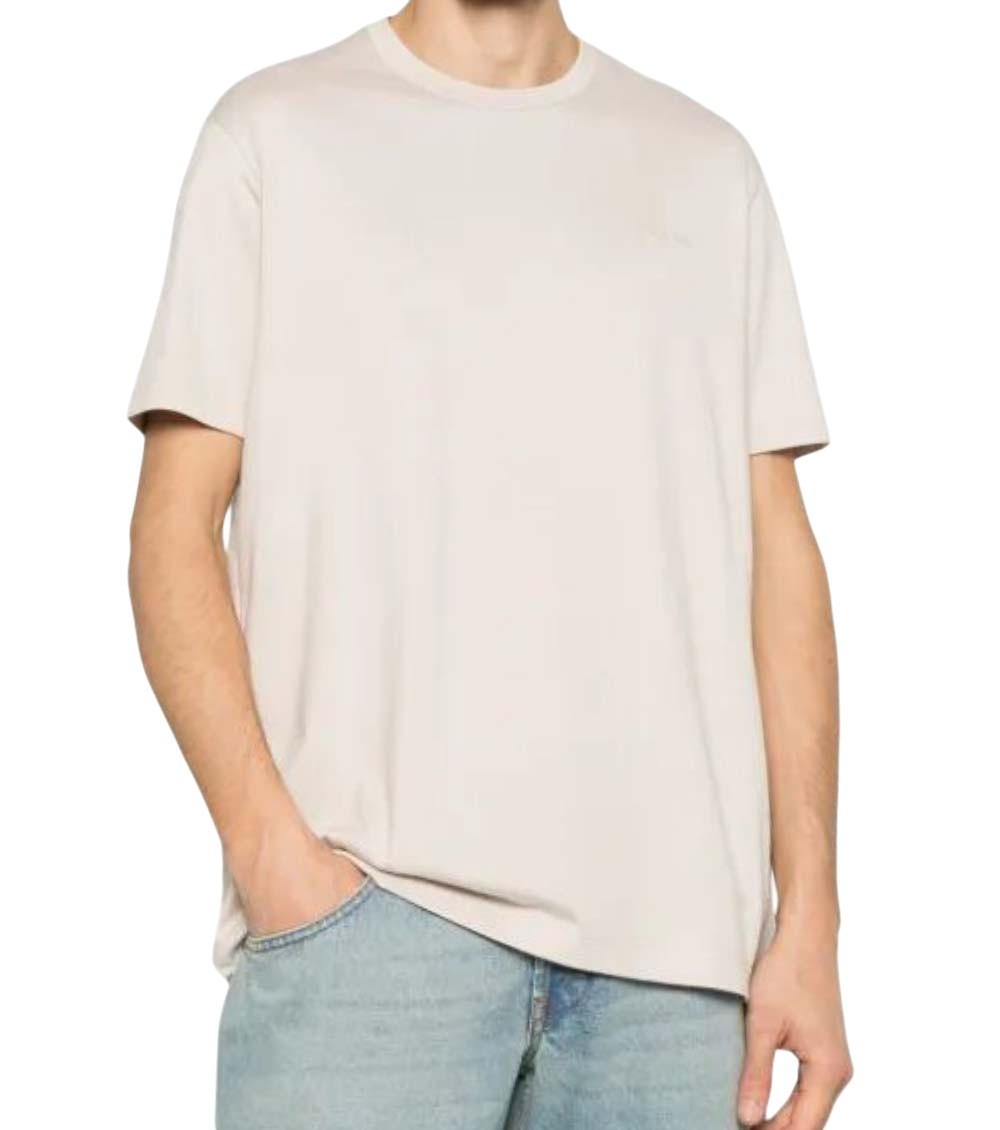 Beige Crew Neck T-Shirts