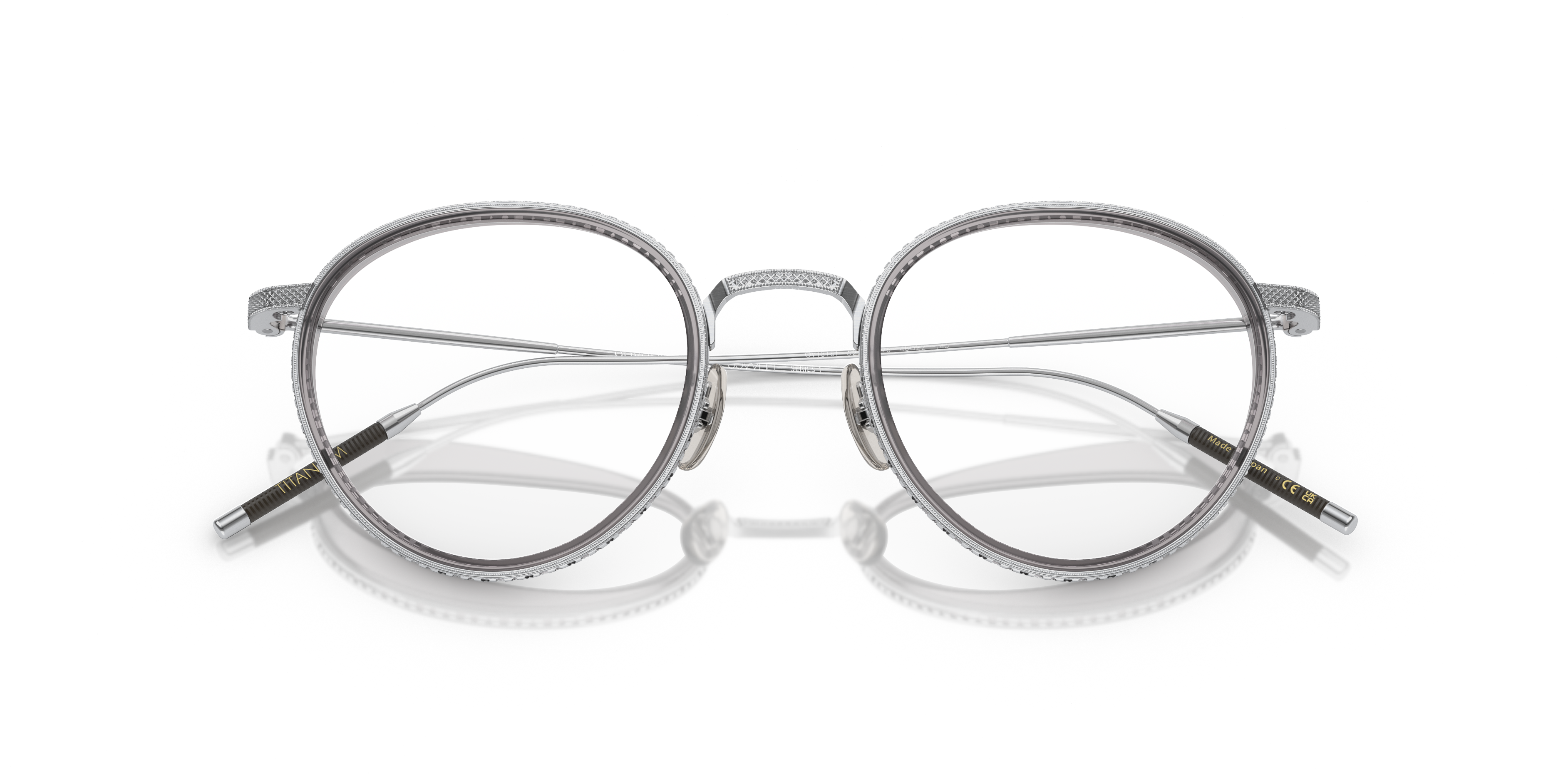 Oliver Peoples Unisex Oliver Peoples OV1318T TK-8 5254 Optical frames Titanium Silver Transparent Pantos Norma