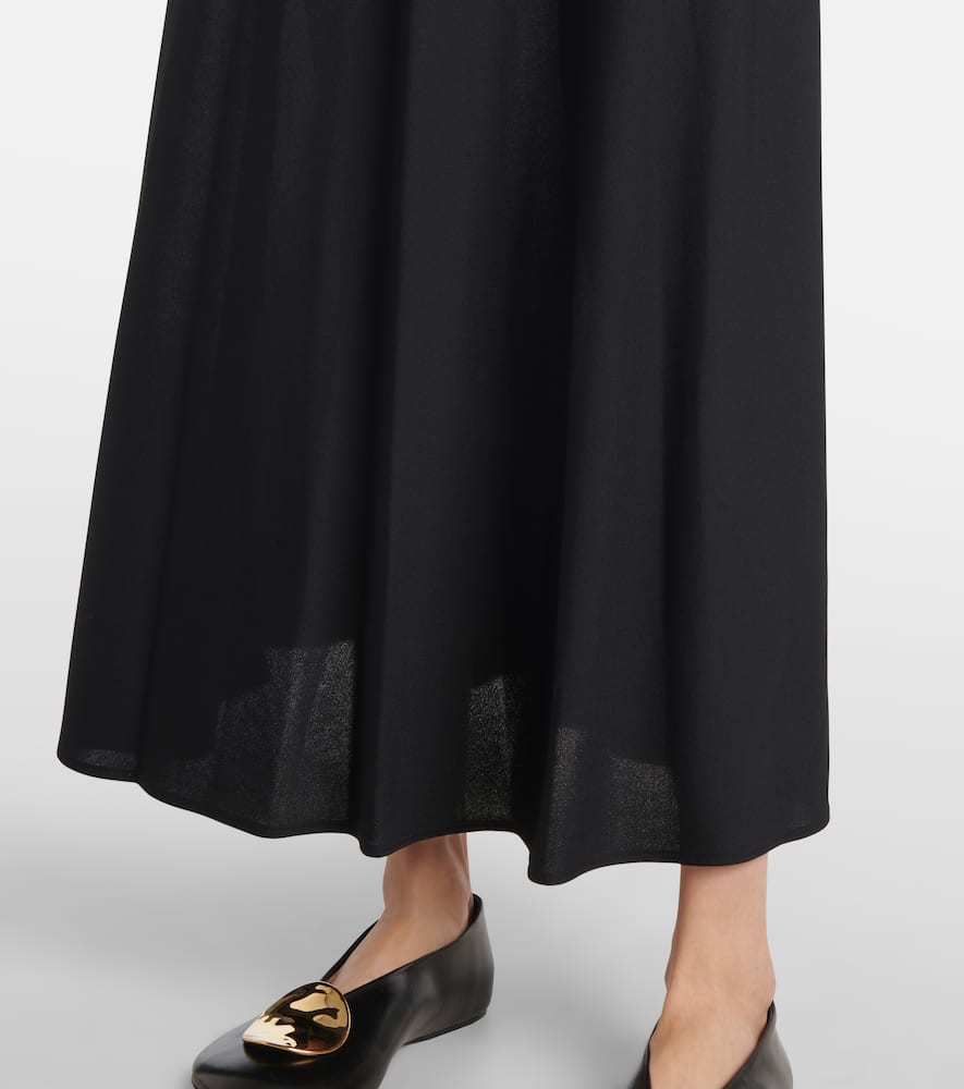 Pleated midi skirt