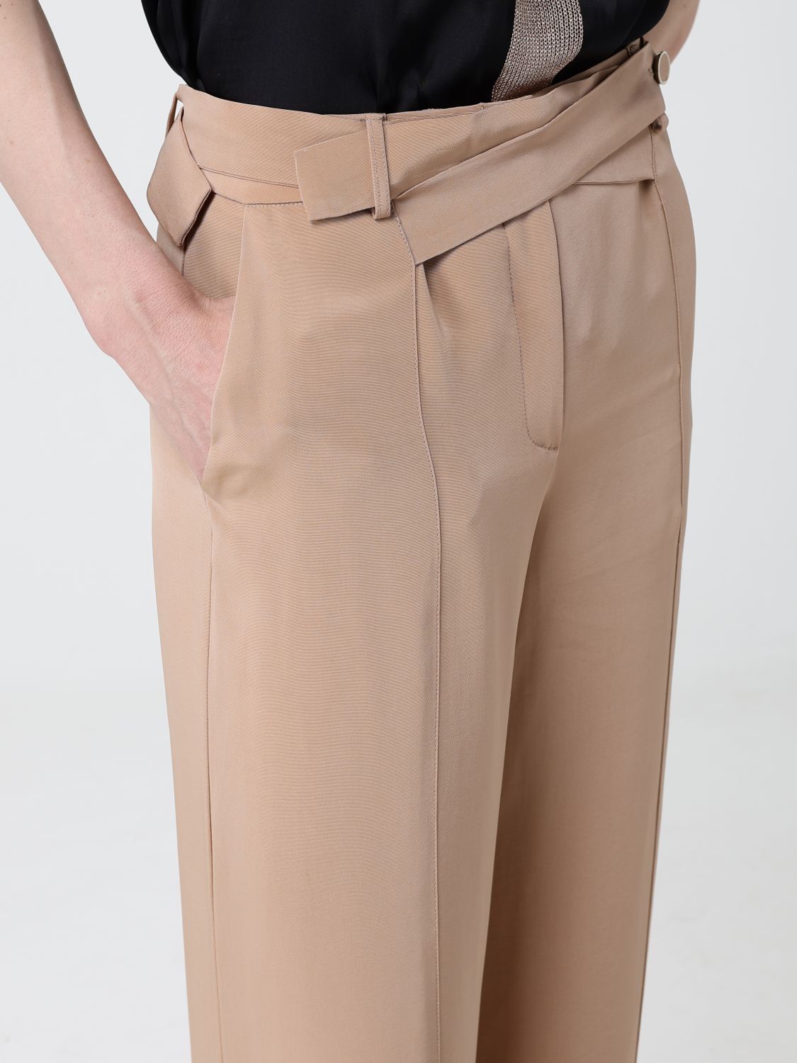 Pants Woman color Beige