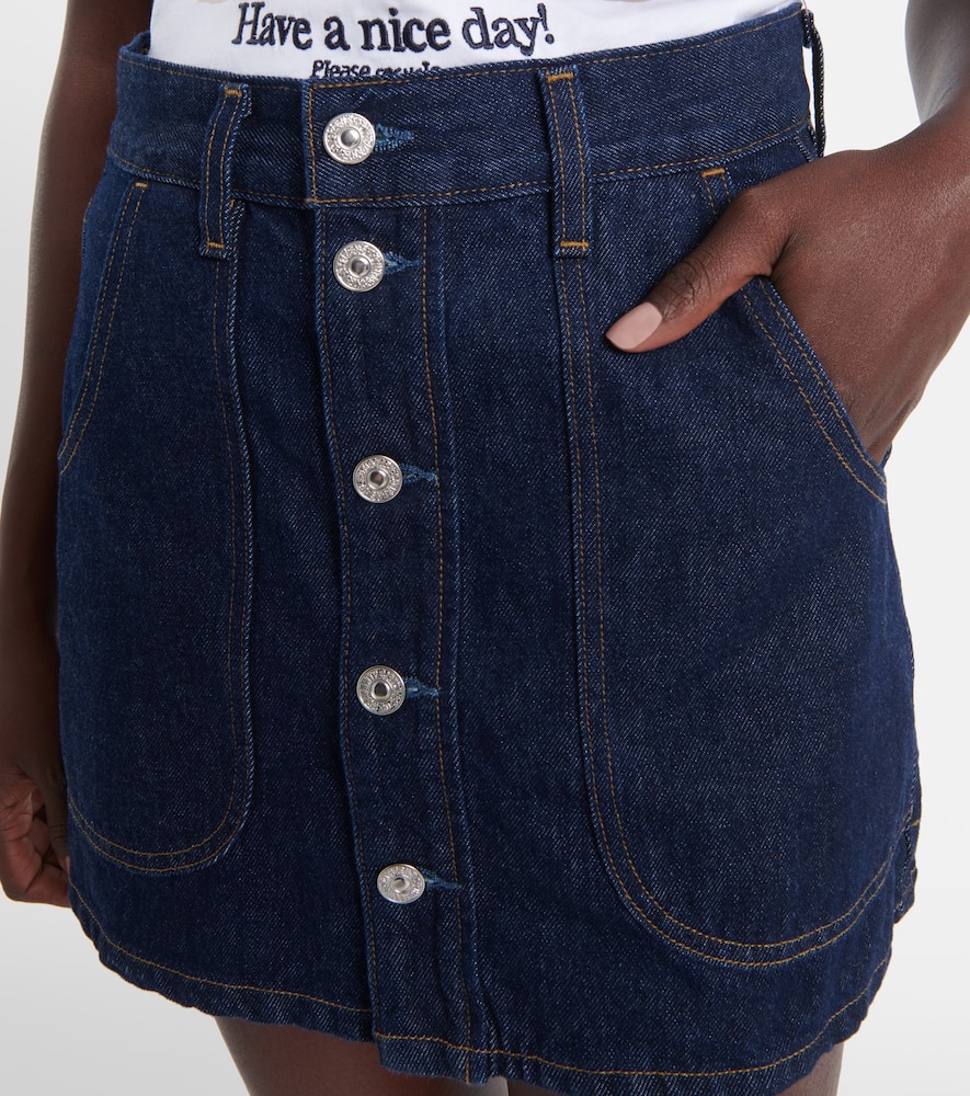 Denim miniskirt