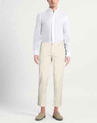 Re_hash Man Pants Beige Size 31 Cotton, Elastane