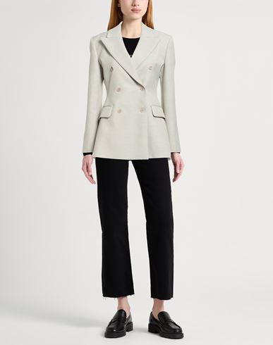 P. a.r. o.s. h. Woman Blazer Light grey Size L Viscose, Linen
