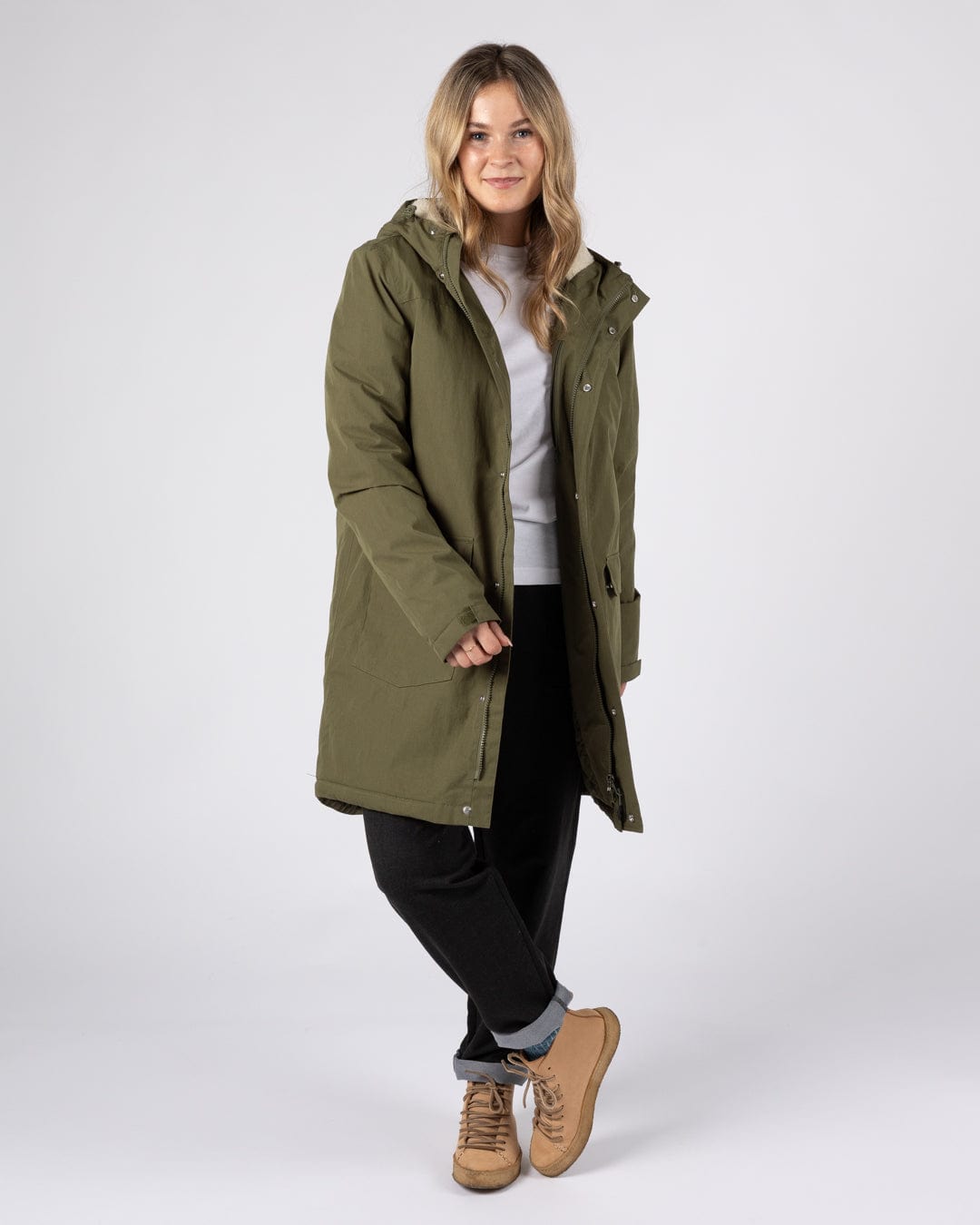 Saltrock Womens Water Resistant Coat - Dark Green