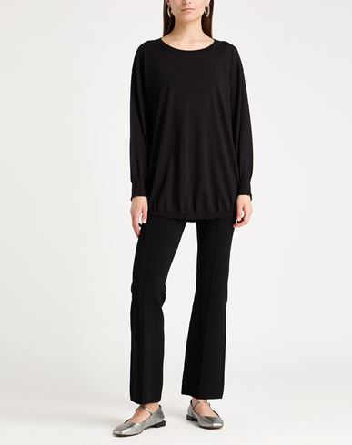 Woman Sweater Black Size 12 Wool, Silk, Cashmere