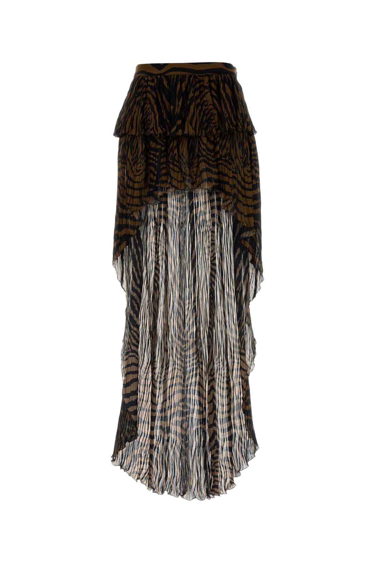Chiffon Skirt — Brown