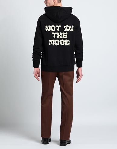 Man Sweatshirt Black Size XXL Cotton, Polyester