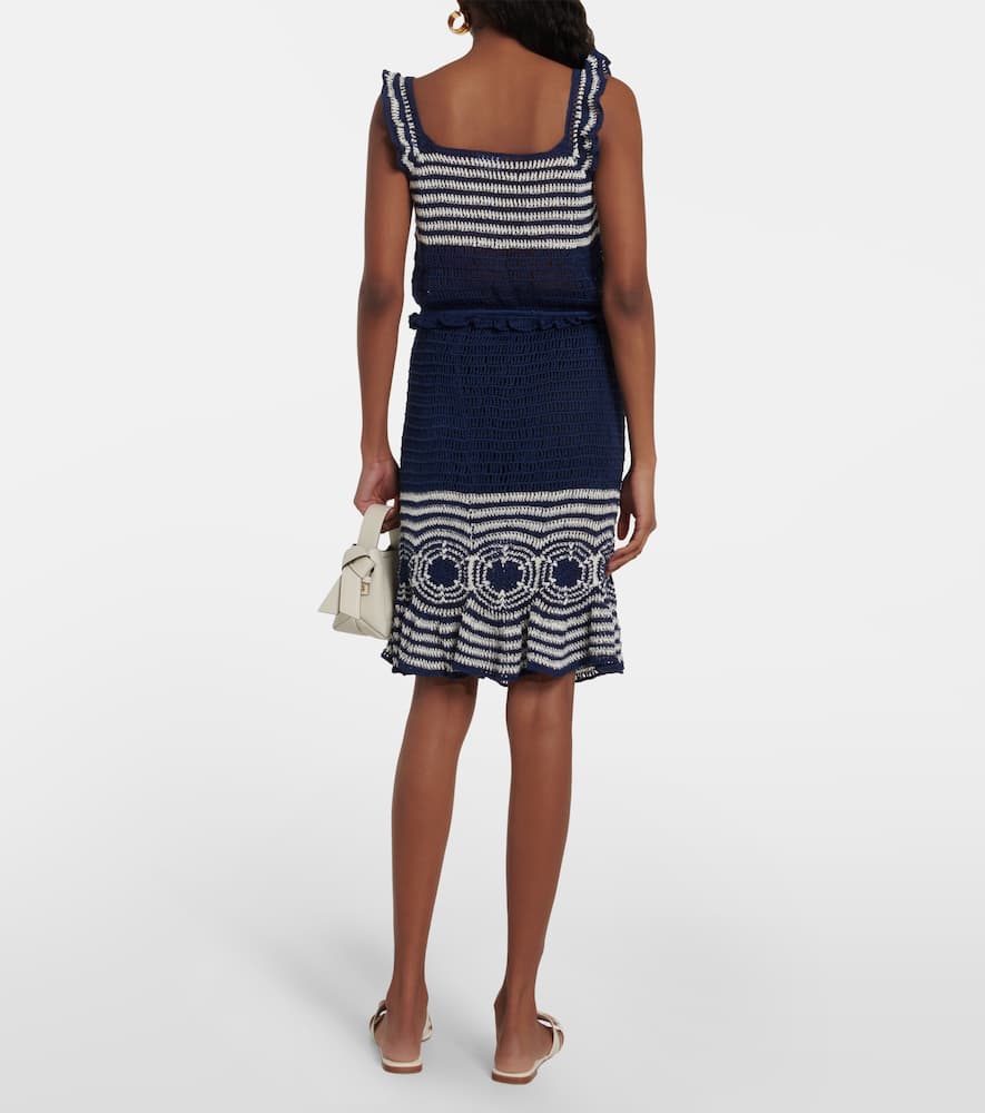 Striped crochet top