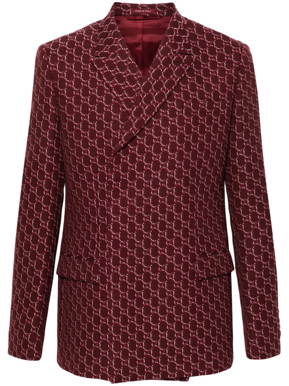 GG Shadow wool jacket - Red