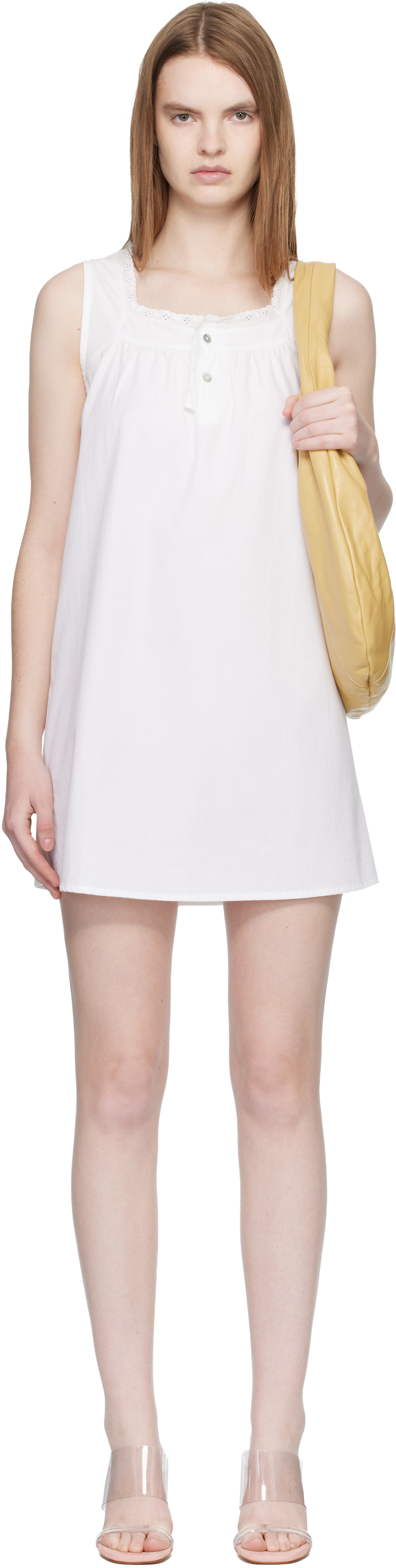 White Broderie Minidress