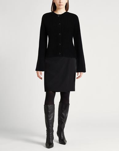 Woman Cardigan Black Size S Cashmere, Metal